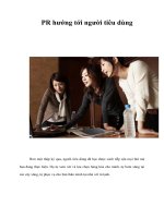 PR hướng tới người tiêu dùng