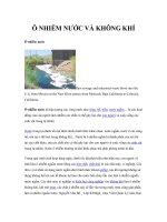 Ô NHIỄM NƯỚC VÀ KHÔNG KHÍ