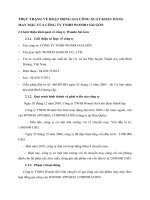 THỰC TRẠNG VỀ HOẠT ĐỘNG GIA CÔNG XUẤT KHẨU HÀNG MAY MẶC CỦA CÔNG TY TNHH WONDO SÀI GÒN