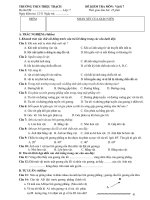 ĐỀ KIỂM TRA VẬT LÍ 7_1 (10-11)