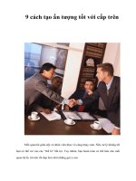 9 cách tạo ấn tượng tốt với cấp trên