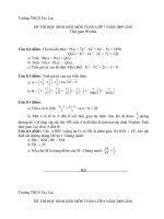 Đề Toán 6,7 ( 2009 -2010 )
