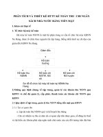 PHÂN TÍCH VÀ THIẾT KẾ HTTT KẾ TOÁN THU  CHI NGÂN SÁCH NHÀ NƯỚC BẰNG TIỀN MẶT