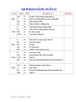 GIÁO ÁN LỚP 4 TUẦN 11