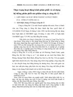 Thực trạng hoạt động kênh phân phối và xâ dựng hệ thống phân phối sản phẩm công ty sông đà 12