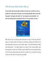 Tên thương hiệu nói lên điều gì