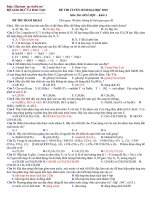 LT cấp tốc Hóa 2010 số 11