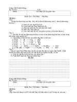 Kiểm tra 1 tiết hóa học 8