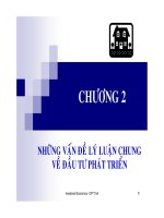 Bài Giảng Kinh tế đầu tư - Chương 2