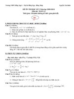 ĐỀ ÔN THI HK1 LỚP 12 (mới)