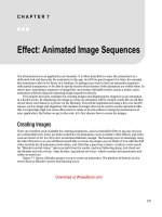 Effect - Animated Image Sequences