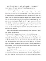 MỘT SỐ NHẬN XÉT VÀ Ý KIẾN HOÀN THIỆN VỀ HẠCH TOÁN TSCĐ TRONG CÔNG TY MÔI TRƯỜNG ĐÔ THỊ CAO BẰNG