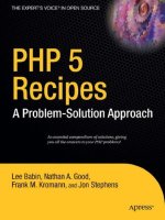 PHP 5 Recipes A Problem-Solution Approach