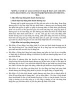 NHỮNG VẤN ĐỀ LÝ LUẬN CƠ BẢN VỀ HẠCH TOÁN LƯU CHUYỂN HÀNG HOÁ TRONG CÁC DOANH NGHIỆP KINH DOANH THƯƠNG MẠI