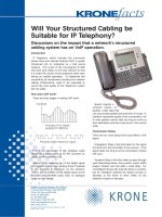 Will Your Structured Cabling be Suitable for IP Telephony?