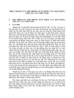 thực trạng của thị trường xuất khẩu các mặt hàng chủ lực của việt nam