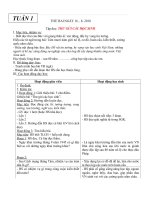 giao an 5 tuan (1-4) theo chuẩn KTKN