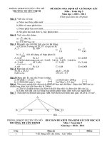 Đề kiểm tra cuối HK I (toán, TV có đáp án)