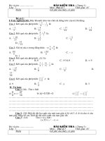 Kiểm tra 45'''' - Chương I - Đại số 7