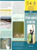 10 bước chuẩn bị ao nuôi tôm ( tiếng Việt)