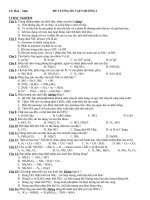 đề cương chương 2 và 3 hóa 11 chuẩn