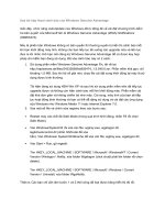 Xoá bỏ hộp thoai cảnh báo của Windows Genuine Advantage