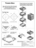 Nghệ thuật xếp hình Nhật Bản:towerbox