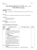 GIÁO ÁN LỚP 4 - HỌC  KÌ 1