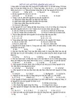 Một số câu hỏi trắc nghiệm hóa học hay