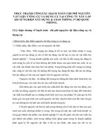 THỰC TRẠNH CÔNGTÁC HẠCH TOÁN CHI PHÍ NGUYÊN VẬT LIỆU CÔNG CỤ VÀ DỤNG CỤ TẠI CÔNG TY XÂY LẮP 665 XÍ NGHIỆP XÂY DỰNG