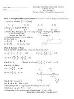 Đề thi KSCL 8 tuần 2010-2011 TOÁN 7