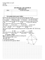 Đề kiểm tra c3 hình học 9