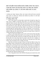 Một số kiến nghị nhằm hoàn thiện công tác hạch toán kế toán chi phí sản xuất và tính giá thành sản phẩm tại Công ty Lắp máy điện nước và xây dựng