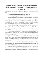 ĐỊNH HƯỚNG VÀ GIẢI PHÁP THU HÚT FDI TỪ HOA KỲ VÀO TỈNH HÀ TÂY TRONG ĐIỀU KIỆN HỘI NHẬP KINH TẾ QUỐC TẾ
