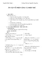 ôn tập phép cộng, phép trừ