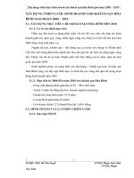 XÂY DỰNG CHIẾN LƯỢC KINH DOANH CHO KHÁCH SẠN HÒA BÌNH GIAI ĐOẠN 2008 – 2010