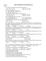 trắc nghiệm đại cương kim loại