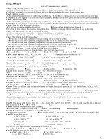 bài tập chương phản ứng oxihoa-khử