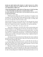 ĐÁNH GIÁ MÔI TRƯỜNG BÊN TRONG VÀ BÊN NGOÀI CỦA TỔNG CÔNG TY TỔNG CÔNG TY CƠ KHÍ XÂY DỰNG - BỘ XÂY DỰNG VÀ XÁC ĐỊNH HƯỚNG CHIẾN LƯỢC