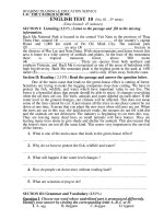 Bai kiem tra 45 phut so 1 HK II Lop 10