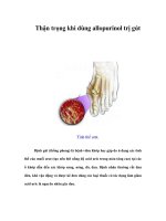 Thận trọng khi dùng allopurinol trị gút