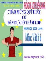 Tiết 10 LỰC ĐÀN HỒI ( HAY)2010