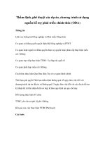 Thẩm định, phê duyệt các dự án, chương trình sử dụng nguồn hỗ trợ phát triển chính thức (ODA)