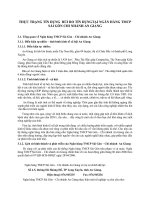 THỰC TRẠNG TÍN DỤNG  RỦI RO TÍN DỤNGTẠI NGÂN HÀNG TMCP SÀI GÒN CHI NHÁNH AN GIANG