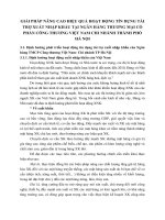 GIẢI PHÁP NÂNG CAO HIỆU QUẢ HOẠT ĐỘNG TÍN DỤNG TÀI TRỢ XUẤT NHẬP KHẨU TẠI NGÂN HÀNG THƯƠNG MẠI CỔ PHẦN CÔNG THƯƠNG VIỆT NAM CHI NHÁNH THÀNH PHỐ HÀ NỘI