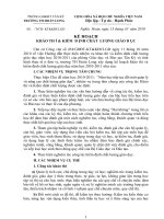 KH Kiểm định chất lượng