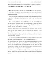 MỘT SỐ GIẢI PHÁP NHẰM NÂNG CAO HOẠT ĐỘNG GIA CÔNG XUẤT KHẨU HÀNG MAY MẶC TẠI CÔNG TY