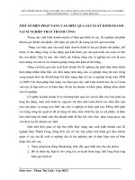 MỘT SỐ BIỆN PHÁP NÂNG CAO HIỆU QUẢ SẢN XUẤT KINH DOANH TẠI XÍ NGHIỆP THAN THÀNH CÔNG