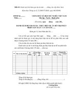 Mẫu danh sách hộ tham gia thực hiện dự án hỗ trợ sản xuất