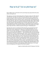 Hợp tự là gì? Tại sao phải hợp tự?